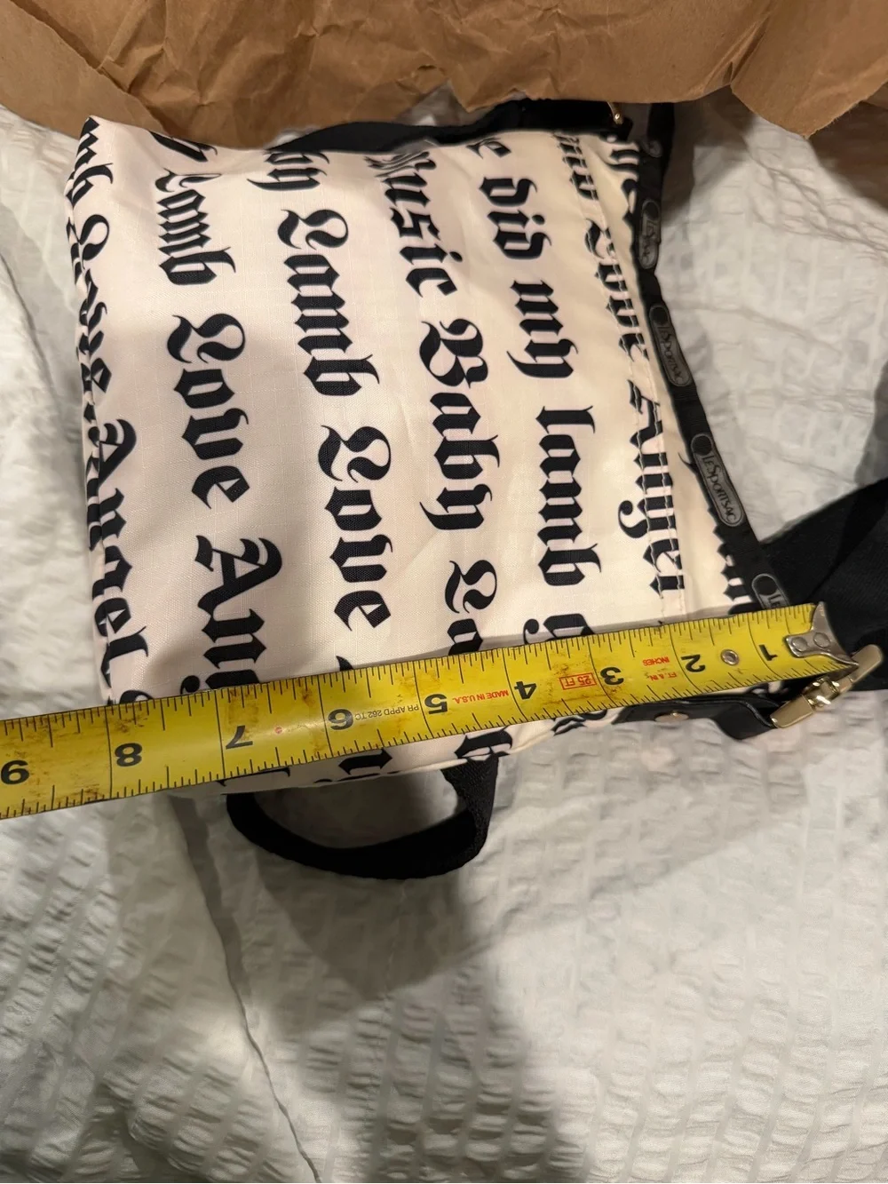 LeSportsac Black-and-Red Gwen Stefani Labeled Bag